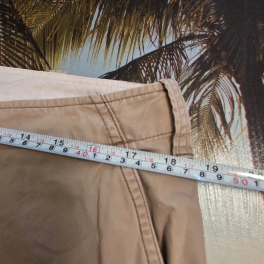 Vintage Polo Ralph Lauren‎ Mens Cargo Shorts Tan Khaki Cotton Multi Pocket 34